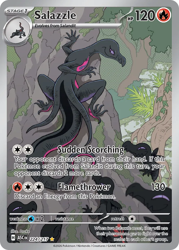 Salazzle 224/217 — Ascended Heroes (English Pokémon TCG card)
