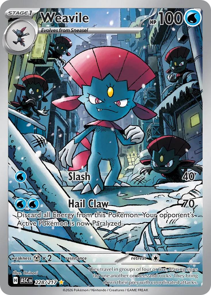 Weavile 228/217 — Ascended Heroes (English Pokémon TCG card)
