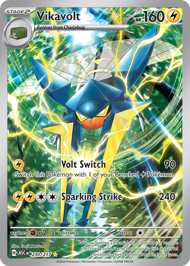 Vikavolt 230/217 — Ascended Heroes (English Pokémon TCG card)