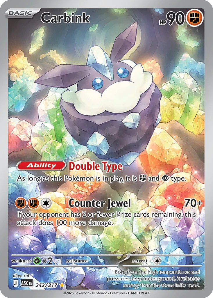 Carbink 242/217 — Ascended Heroes (English Pokémon TCG card)
