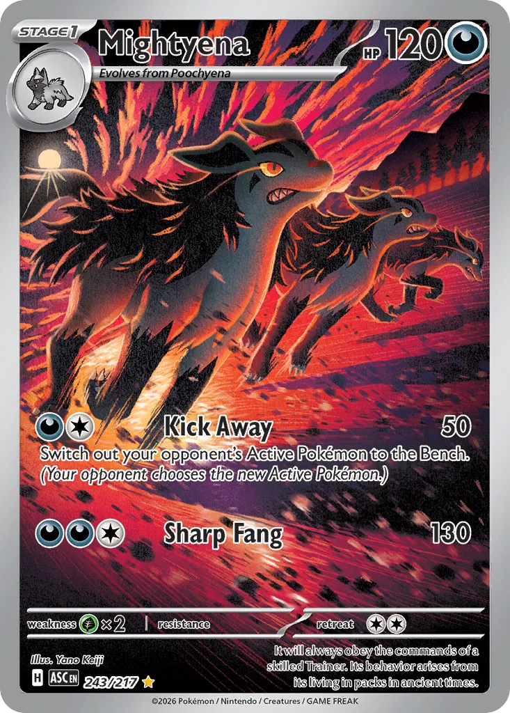Mightyena 243/217 — Ascended Heroes (English Pokémon TCG card)