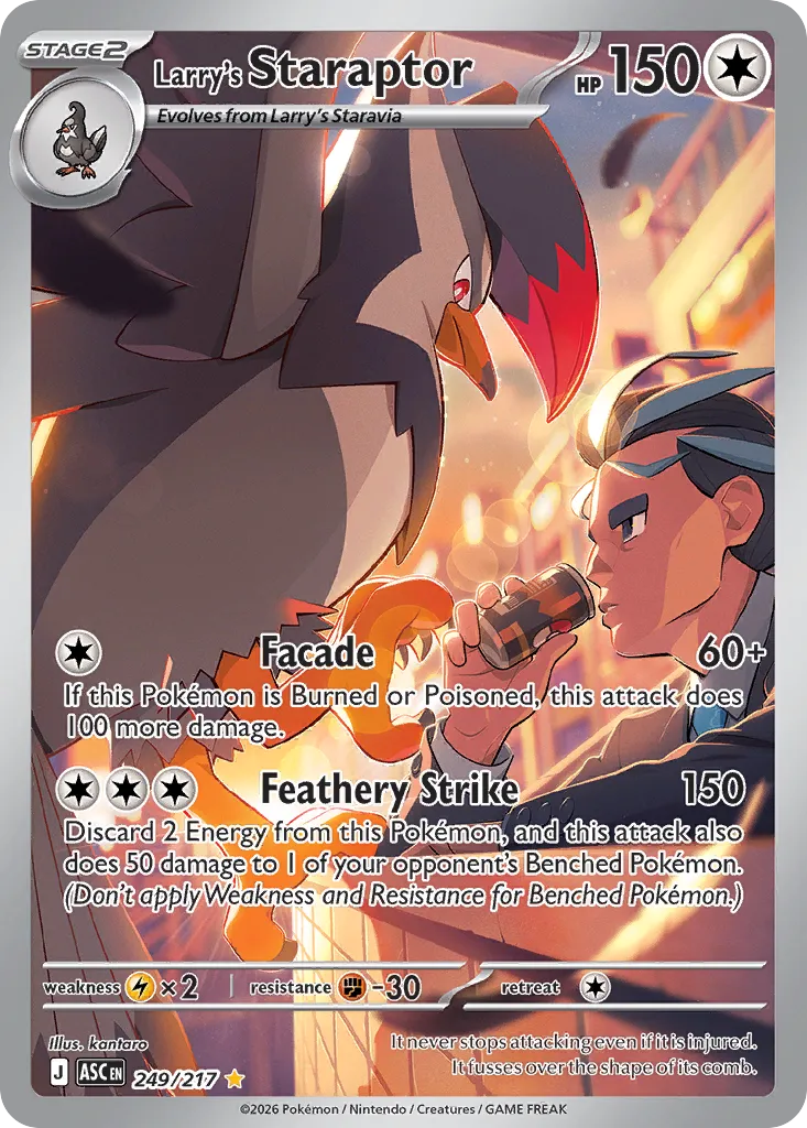 Larry's Staraptor 249/217 — Ascended Heroes (English Pokémon TCG card)