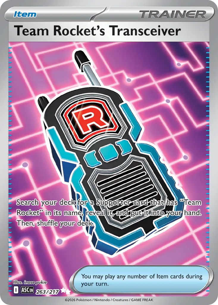 Team Rocket's Transceiver 263/217 — Ascended Heroes (English Pokémon TCG card)