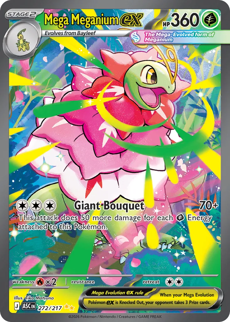 Mega Meganium ex 272/217 — Ascended Heroes (English Pokémon TCG card)