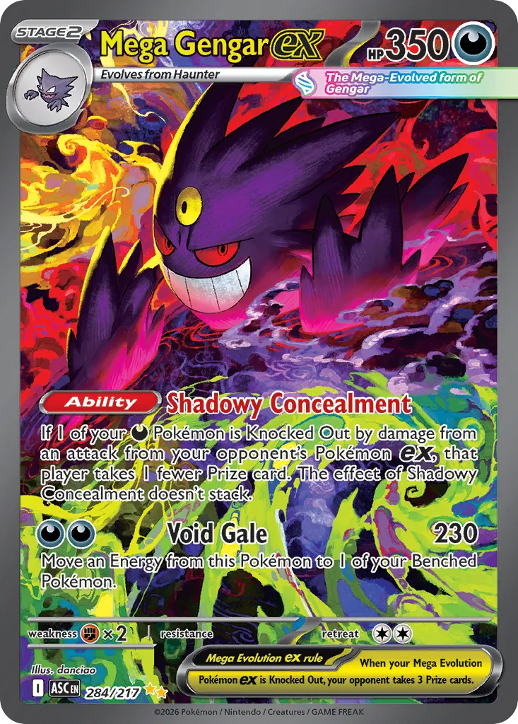 Mega Gengar ex 284/217 — Ascended Heroes (English Pokémon TCG card)