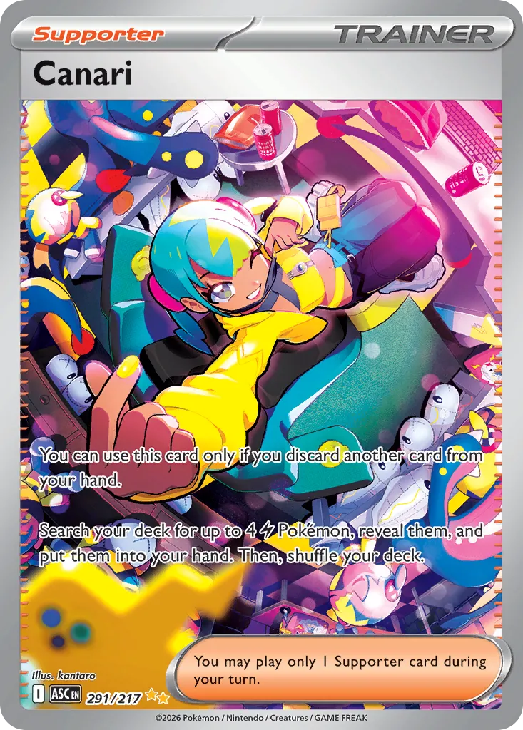 Canari 291/217 — Ascended Heroes (English Pokémon TCG card)