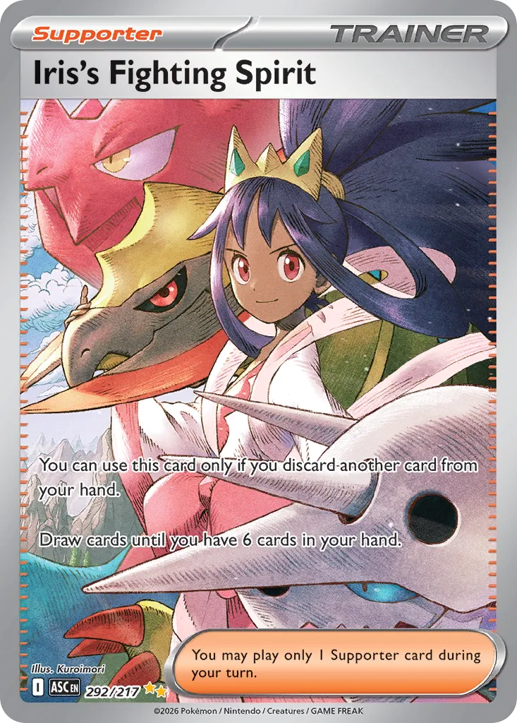 Iris's Fighting Spirit 292/217 — Ascended Heroes (English Pokémon TCG card)