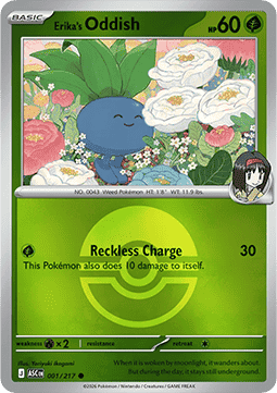 Erika's Oddish 001 — Ascended Heroes: Additionals (English Pokémon TCG card)