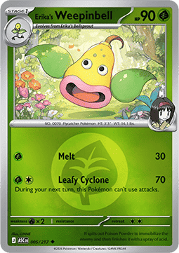 Erika's Weepinbell 005 — Ascended Heroes: Additionals (English Pokémon TCG card)