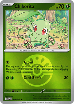 Chikorita 008 — Ascended Heroes: Additionals (English Pokémon TCG card)