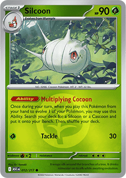 Silcoon 012 — Ascended Heroes: Additionals (English Pokémon TCG card)