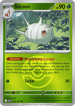 Silcoon 012 — Ascended Heroes: Additionals (English Pokémon TCG card)