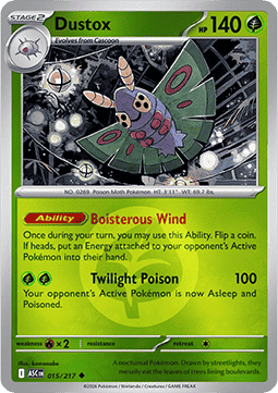 Dustox 015 — Ascended Heroes: Additionals (English Pokémon TCG card)