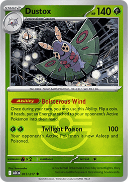 Dustox 015 — Ascended Heroes: Additionals (English Pokémon TCG card)
