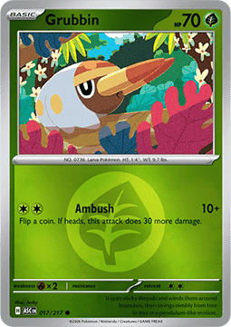 Grubbin 017 — Ascended Heroes: Additionals (English Pokémon TCG card)
