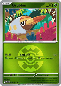 Grubbin 017 — Ascended Heroes: Additionals (English Pokémon TCG card)