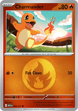 Charmander 020 — Ascended Heroes: Additionals (English Pokémon TCG card)