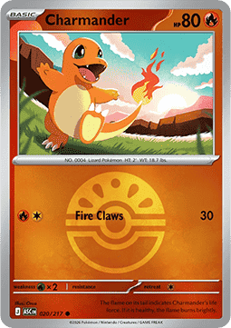 Charmander 020 — Ascended Heroes: Additionals (English Pokémon TCG card)