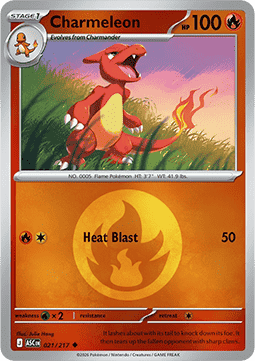 Charmeleon 021 — Ascended Heroes: Additionals (English Pokémon TCG card)
