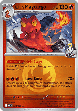 Ethan's Magcargo 024 — Ascended Heroes: Additionals (English Pokémon TCG card)