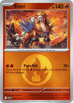 Entei 025 — Ascended Heroes: Additionals (English Pokémon TCG card)