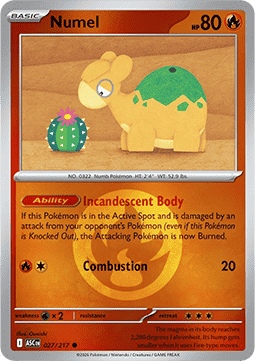 Numel 027 — Ascended Heroes: Additionals (English Pokémon TCG card)