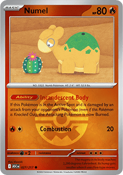 Numel 027 — Ascended Heroes: Additionals (English Pokémon TCG card)