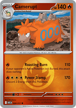 Camerupt 028 — Ascended Heroes: Additionals (English Pokémon TCG card)