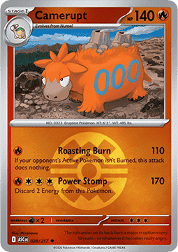 Camerupt 028 — Ascended Heroes: Additionals (English Pokémon TCG card)