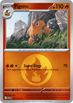 Pignite 030 — Ascended Heroes: Additionals (English Pokémon TCG card)