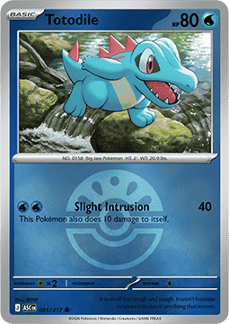 Totodile 041 — Ascended Heroes: Additionals (English Pokémon TCG card)