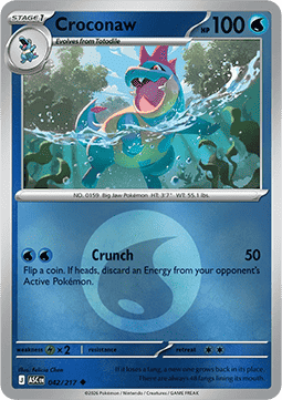 Croconaw 042 — Ascended Heroes: Additionals (English Pokémon TCG card)