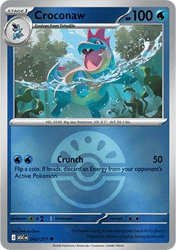 Croconaw 042 — Ascended Heroes: Additionals (English Pokémon TCG card)