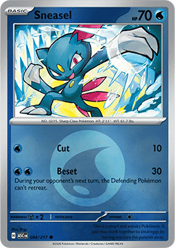 Sneasel 044 — Ascended Heroes: Additionals (English Pokémon TCG card)