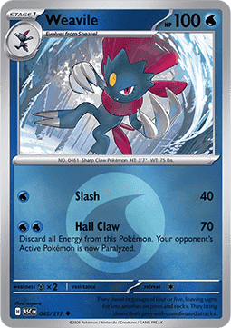 Weavile 045 — Ascended Heroes: Additionals (English Pokémon TCG card)