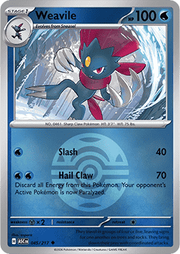 Weavile 045 — Ascended Heroes: Additionals (English Pokémon TCG card)