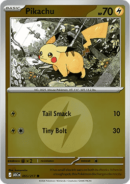 Pikachu 055 — Ascended Heroes: Additionals (English Pokémon TCG card)