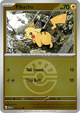 Pikachu 055 — Ascended Heroes: Additionals (English Pokémon TCG card)