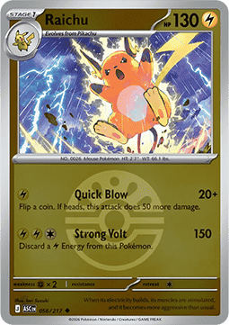 Raichu 056 — Ascended Heroes: Additionals (English Pokémon TCG card)