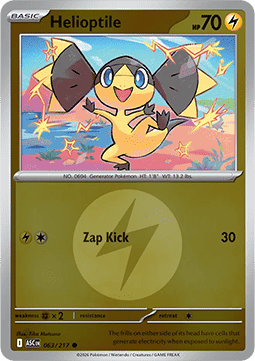 Helioptile 063 — Ascended Heroes: Additionals (English Pokémon TCG card)