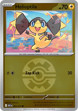 Helioptile 063 — Ascended Heroes: Additionals (English Pokémon TCG card)