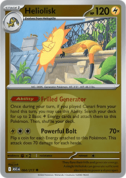 Heliolisk 064 — Ascended Heroes: Additionals (English Pokémon TCG card)