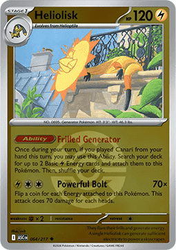 Heliolisk 064 — Ascended Heroes: Additionals (English Pokémon TCG card)