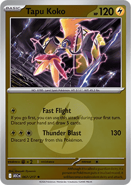 Tapu Koko 067 — Ascended Heroes: Additionals (English Pokémon TCG card)