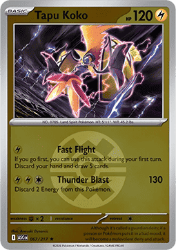 Tapu Koko 067 — Ascended Heroes: Additionals (English Pokémon TCG card)