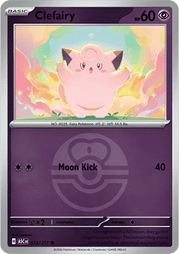 Clefairy 074 — Ascended Heroes: Additionals (English Pokémon TCG card)
