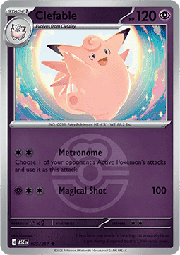 Clefable 075 — Ascended Heroes: Additionals (English Pokémon TCG card)