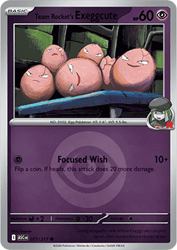 Team Rocket's Exeggcute 077 — Ascended Heroes: Additionals (English Pokémon TCG card)
