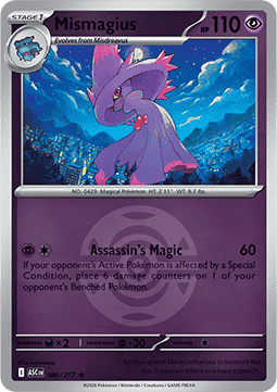 Mismagius 086 — Ascended Heroes: Additionals (English Pokémon TCG card)
