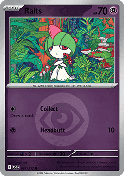 Ralts 087 — Ascended Heroes: Additionals (English Pokémon TCG card)